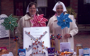 Jenny and Judy at the May Fair